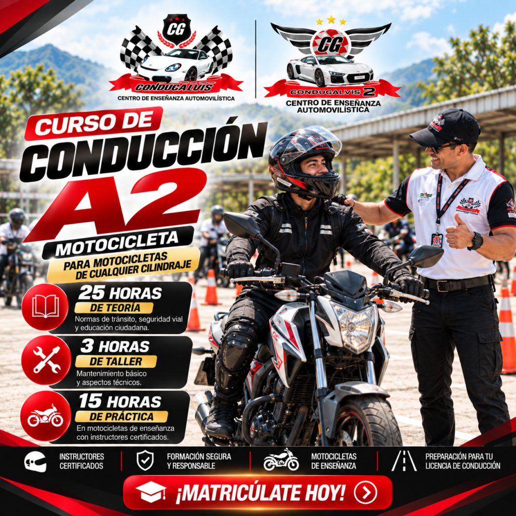 Curso de Conducción A2 – Motocicleta